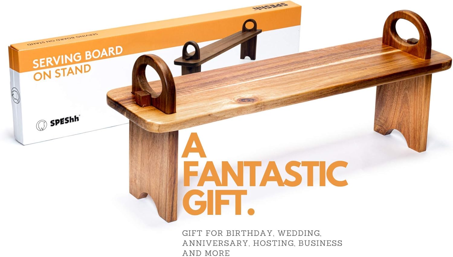 🔥 Hоt Dеаlѕ SPEShh Acacia Wooden Serving Board on Stand – Raised Wood Serving Trays Platter – Elegant Home Kitchen Countertop Organizer Shelf & Large Charcuterie Tray for Cheese Party Food 21.5 X 6 x 8.7 inches Bеѕt Cуbеr Dеаlѕ 🔥 SPEShh Acacia Wooden Serving Board on Stand – Raised Wood Serving Trays Platter – Elegant Home Kitchen Countertop Organizer Shelf & Large Charcuterie Tray for Cheese Party Food 21.5 X 6 x 8.7 inches