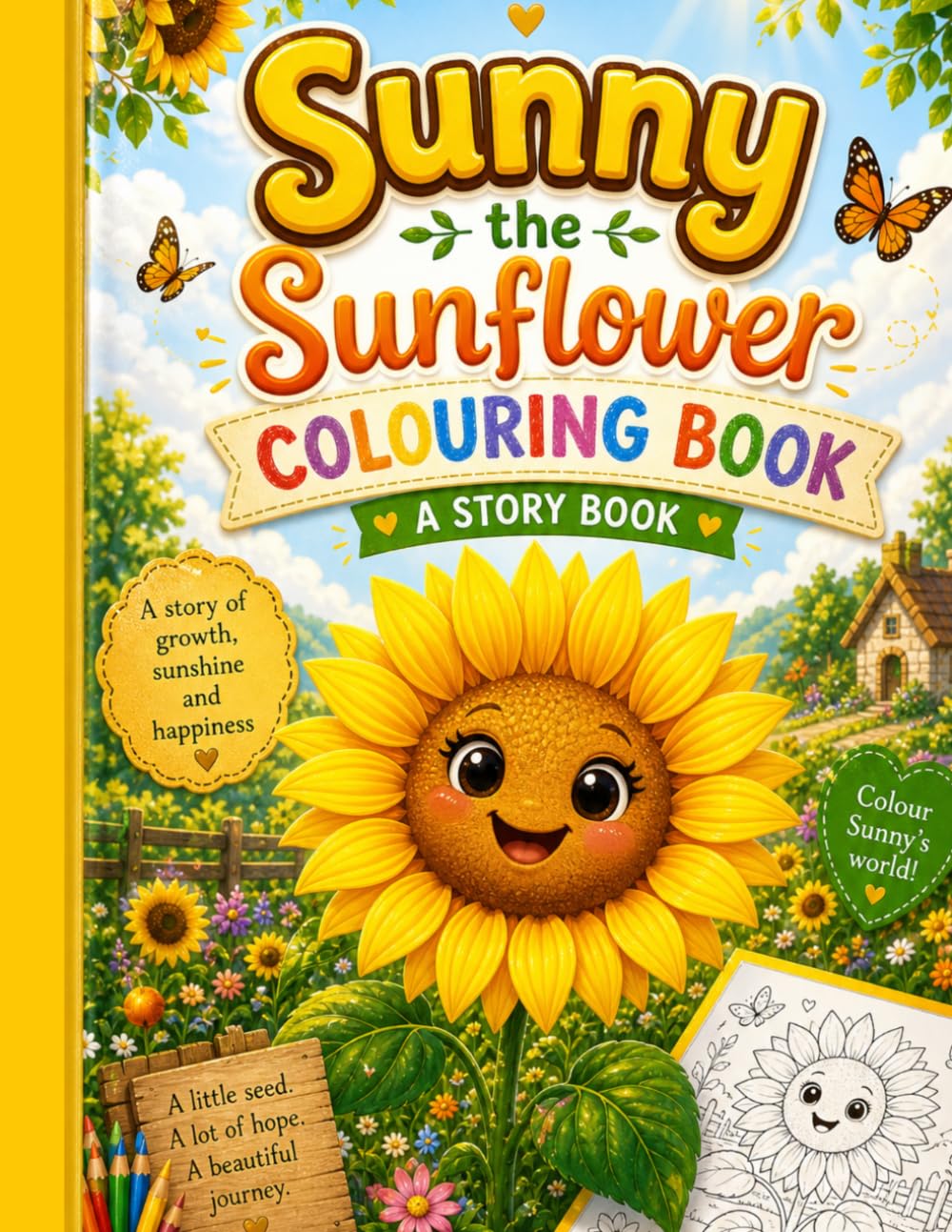 Sunny the Sunflower – Colouring Book for Kids: A Story-Based activity