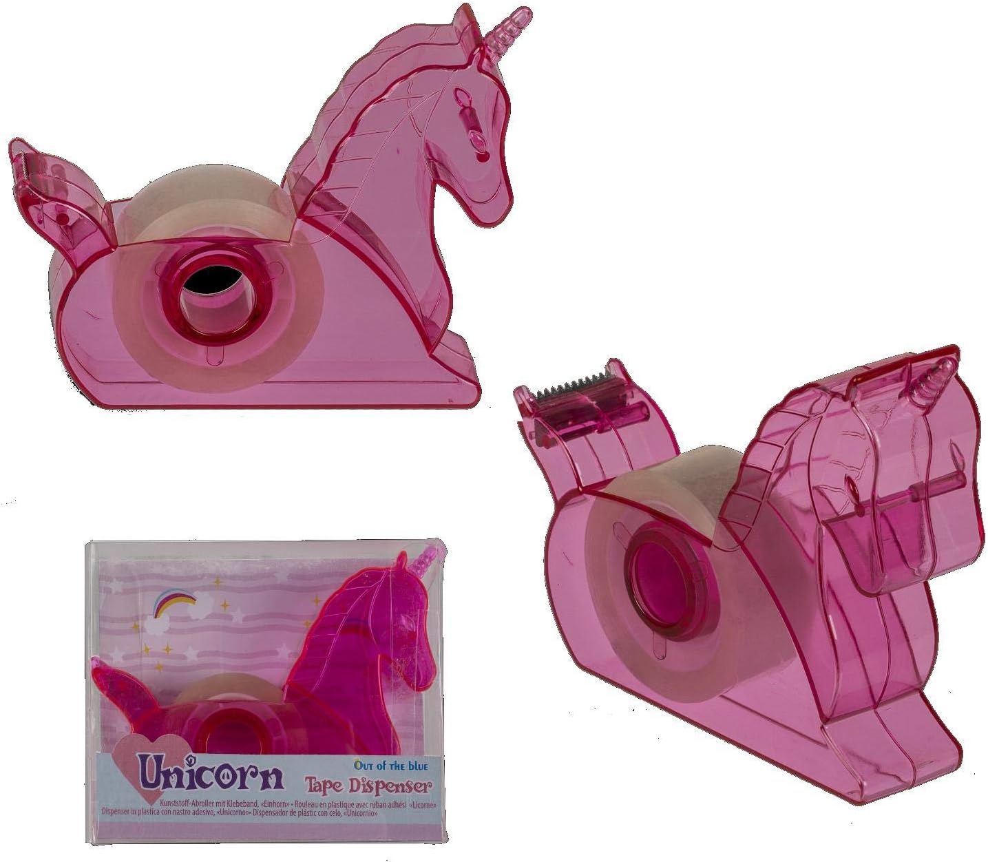 Unicorn Tape Dispenser Plastic Dispenser with Tape BigaMart