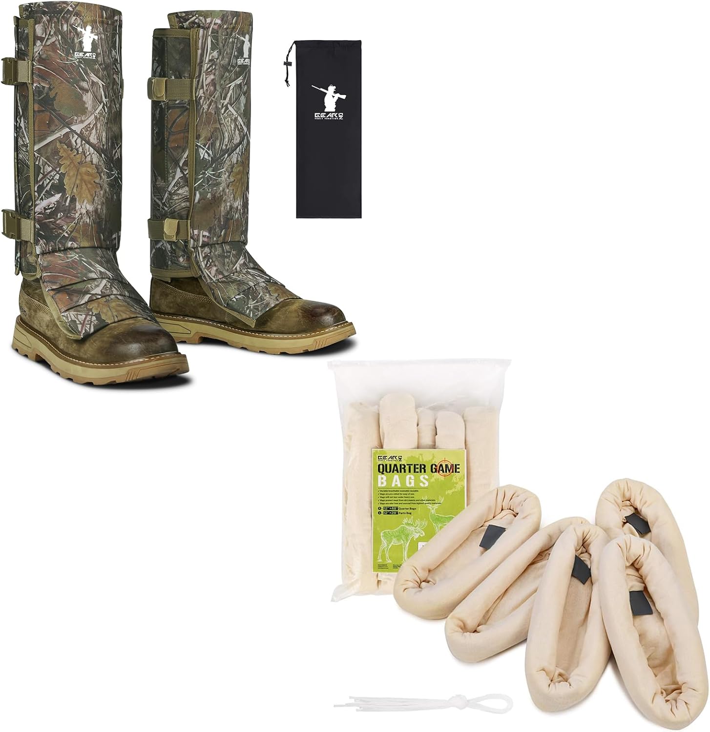 GearOZ Buy Together Snake Guards & Game Bags Hunting Meat