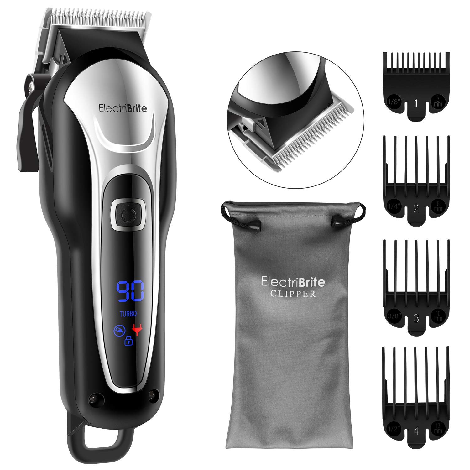 Cordless Hair Clippers for Men Professional Hair Clipper