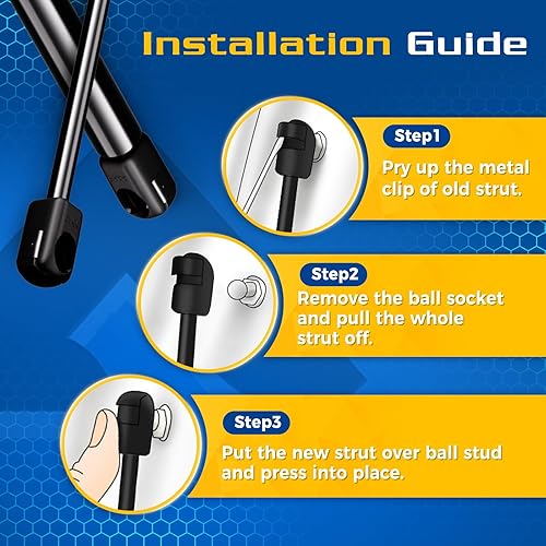 Miniatura 5 de ARANA Puntales de compuerta trasera para Honda Pilot 2003-2008, soporte de elevación de amortiguadores de maletero para Honda Pilot