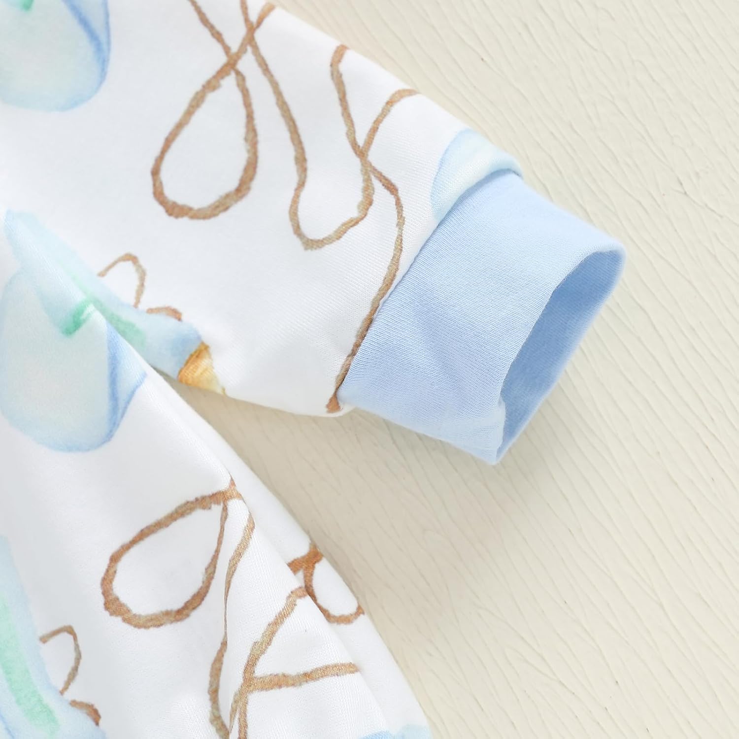 Sasaerucure Newborn Baby Boy Fall Outfit Western Boots Printed Long Sleeve Romper Sweatshirt Bodysuit One Piece Jumpsuit Top - Image 5