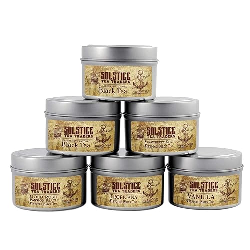 Miniatura 4 de Muestras de té frutas de verano, refrescantes hojas sueltas de té con fiebre del oro, frambuesa, fresa, kiwi y más