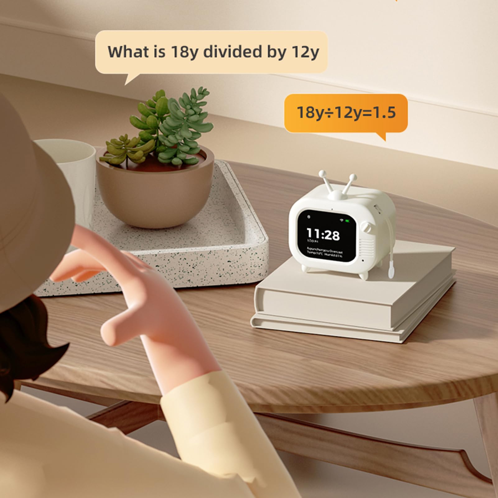 Ausla Robot AI Voice Companion con Supporto ChatGPT Multimodello Oltre 60 Lingue Assistente Intelligente Connesso a WiFi e Giocattolo Educativo per Bambini