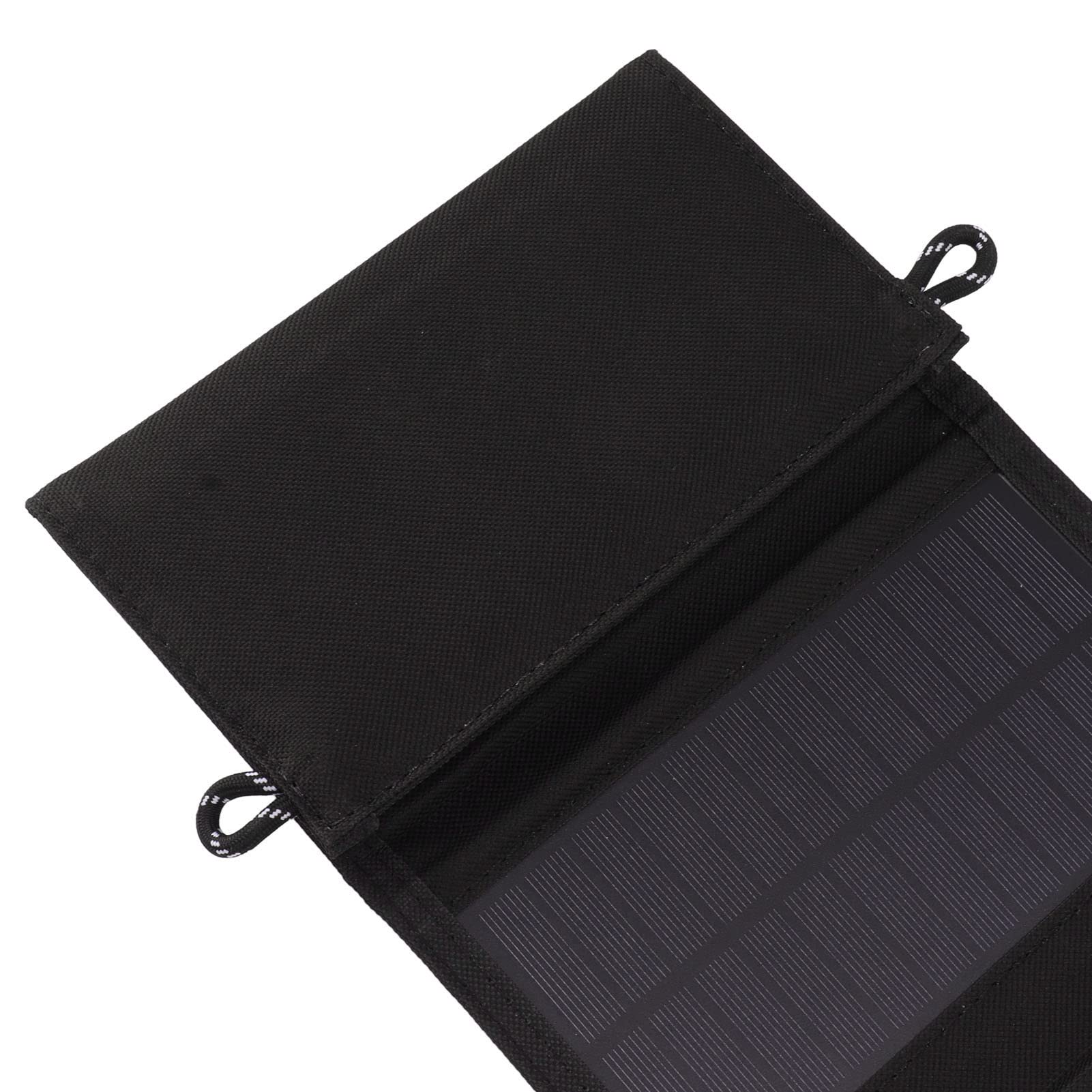 Garosa Bolsa Plegable de Panel Solar Cargador Solar Plegable Portátil 20W 5V Salida USB Dual Panel para Acampar Al Aire Libre Viajes Coche RV Usuarios