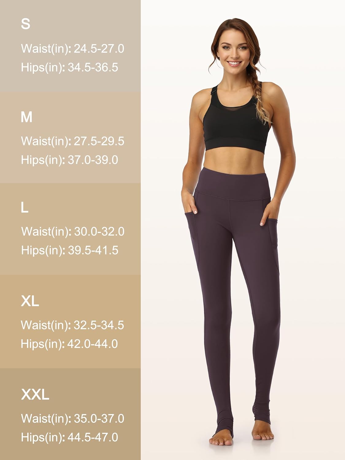 SEVEGO Women's Extra Long Yoga Leggings with Pockets Over The Heel Stacked Legging Barre Dance Athletic Pants - Image 6