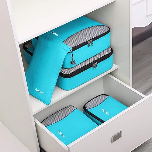 Miniatura 4 de Gonex Packing Cubes for suitcase, 9 Set Lightweight Travel Luggage Packing Organizers with Laundry Bags Travel Essentials Travel Bags for Carry on