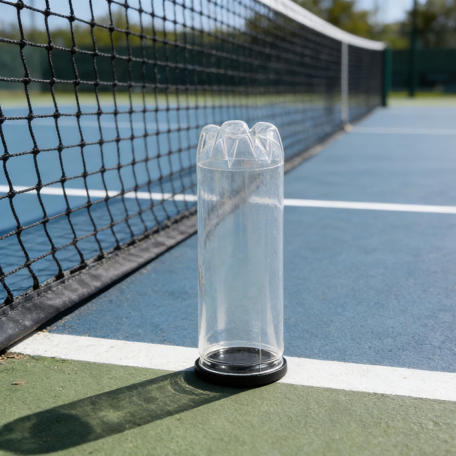 TOYANDONA Tubo Raccogli-palline da Tennis in Pvc Trasparente Resistente All’umidità con Tappo Ermetico, Set da 10 Pezzi, Contenitore Portatile per Palline da Tennis e Golf,