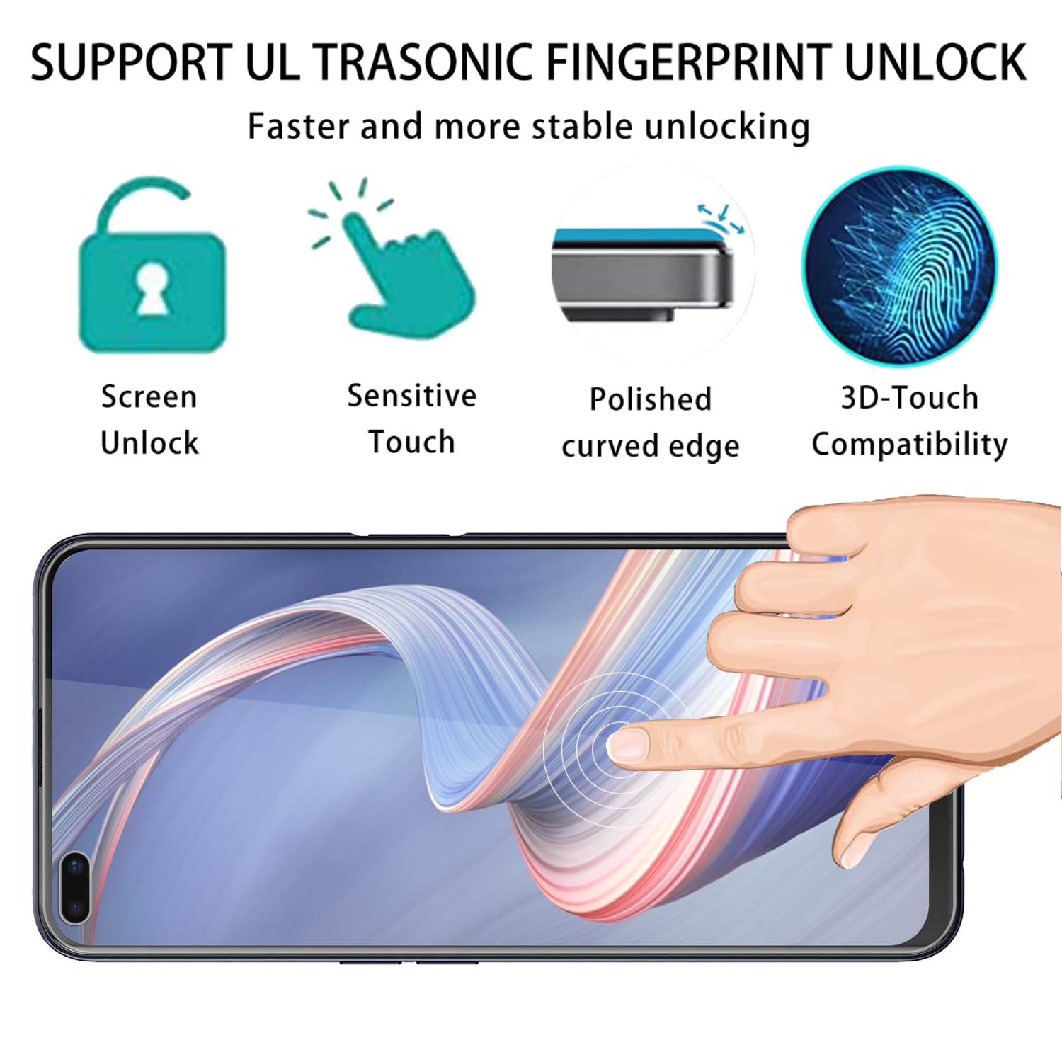 Pellicola Oppo Reno 4Z Protezione Vetro temperato Trasparente