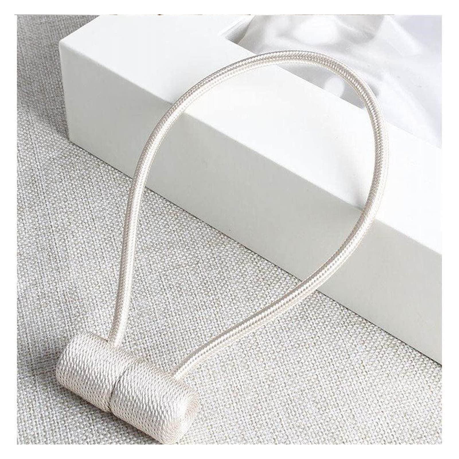 Sangles de Rideaux Rideau Boucle Magnétique Bricolage Rideaux Sangle Aimant Cylindrique Crochet Attache Corde Installation Gratuite Boucle Simple Rideau Décoration