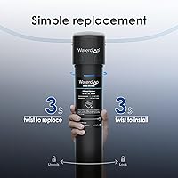 Vista 9 de Waterdrop Sistema de filtro de agua para debajo del fregadero 15UA y cartucho de filtro de repuesto Waterdrop RF15 para filtro de agua debajo