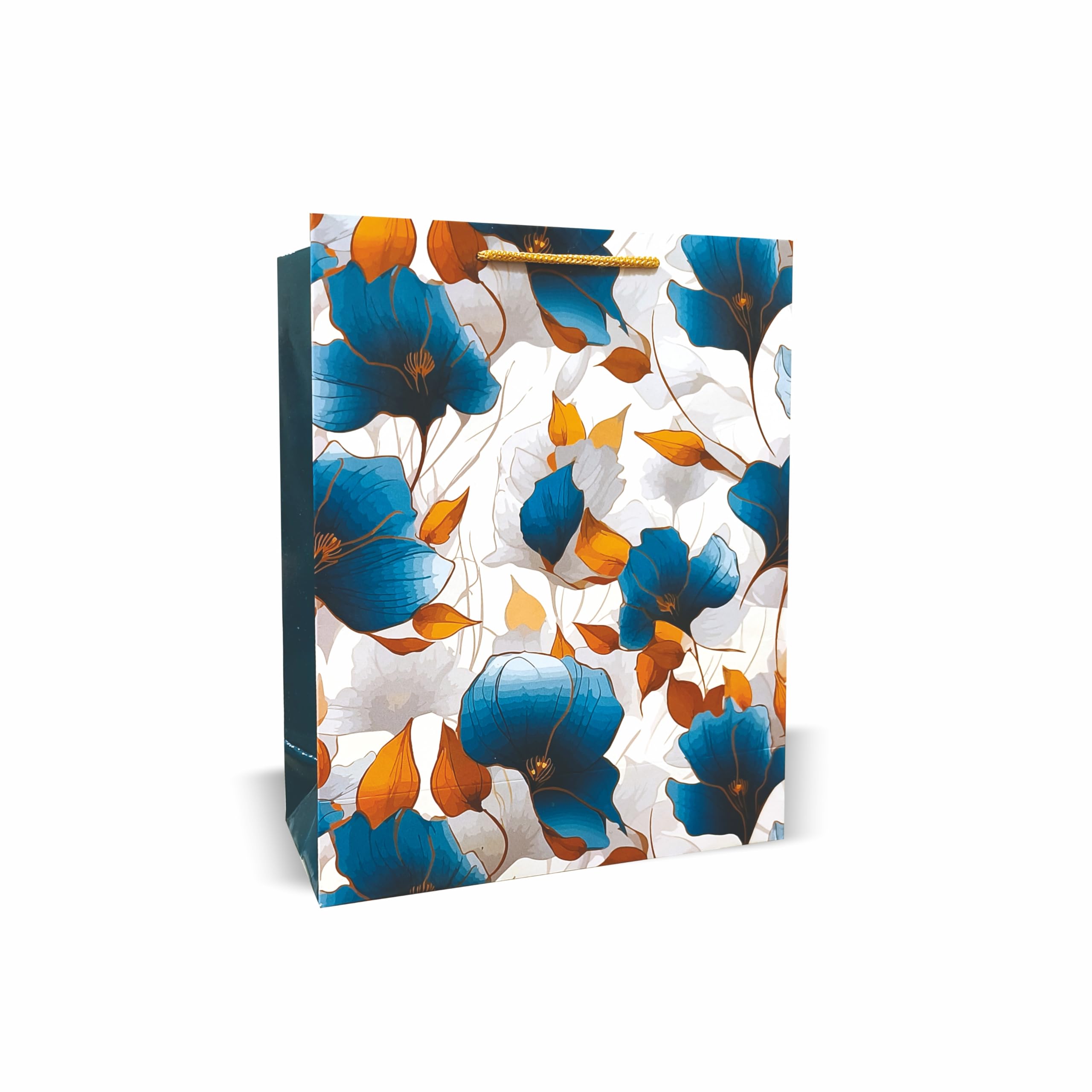 VESTTA -ELEGANCE REDEFINED Gift Paper Bags for Return Gifts, Medium, 9.65 (L) x 4(B) x 12 (H) Inches, Turquoise Floral Design, Gloss Finish, Pack of 10, Weddings, Diwali, Birthdays with Gift Tags (B0CW6JG223) Amazon Price History, Amazon Price Tracker