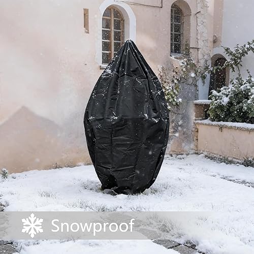Miniatura 6 de Becony Cubierta para fuente de agua de jardín, estatua de patio, protector de muebles para exteriores, impermeable, a prueba de polvo, anti UV,