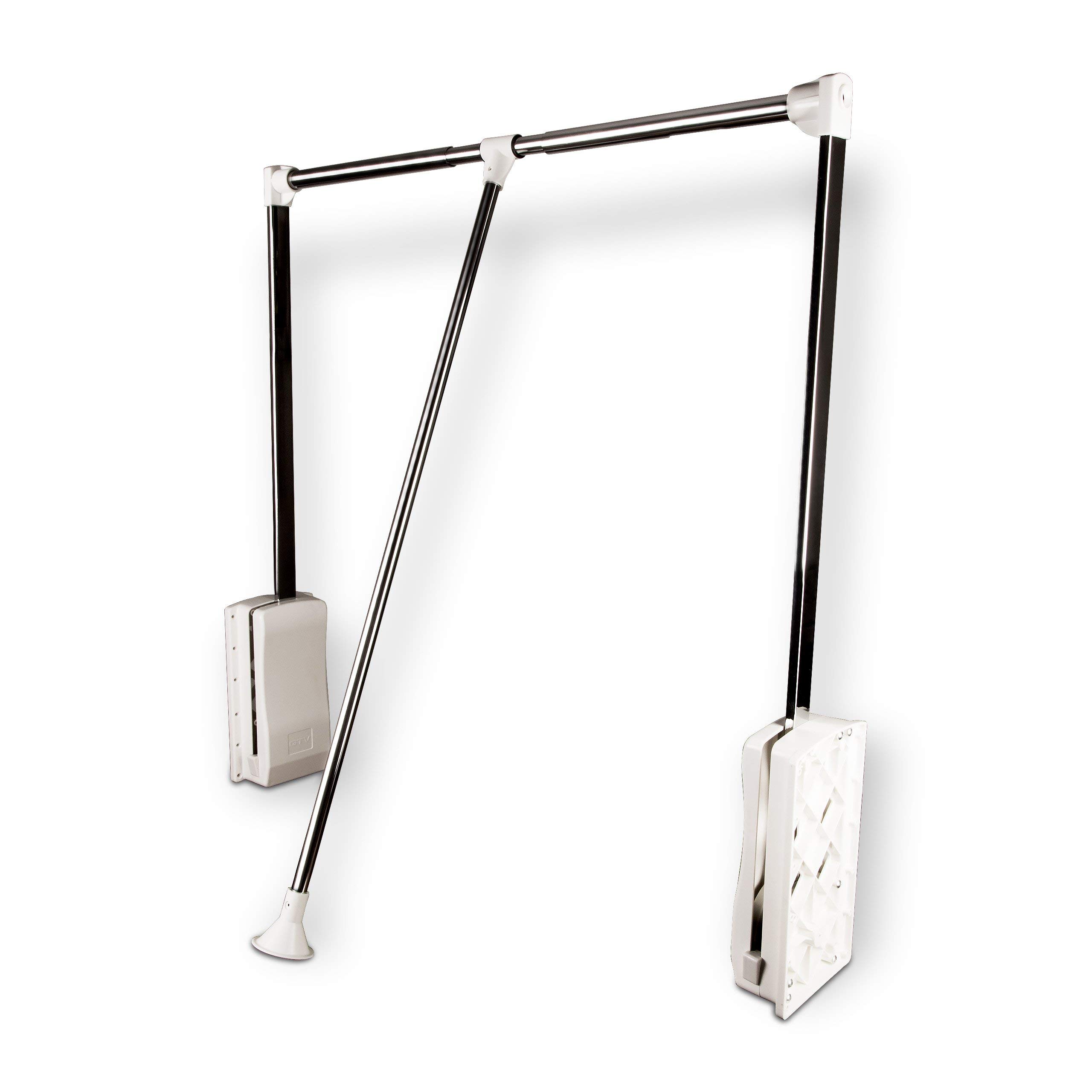 SO-TECH® Kleiderlift weiß Garderobenlift Kleiderstange Wardrobelift Lift Kleiderschranklift