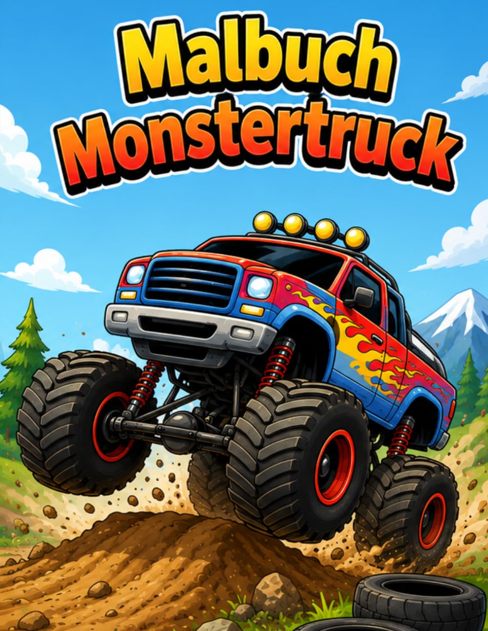 Das große Malbuch der Monstertrucks