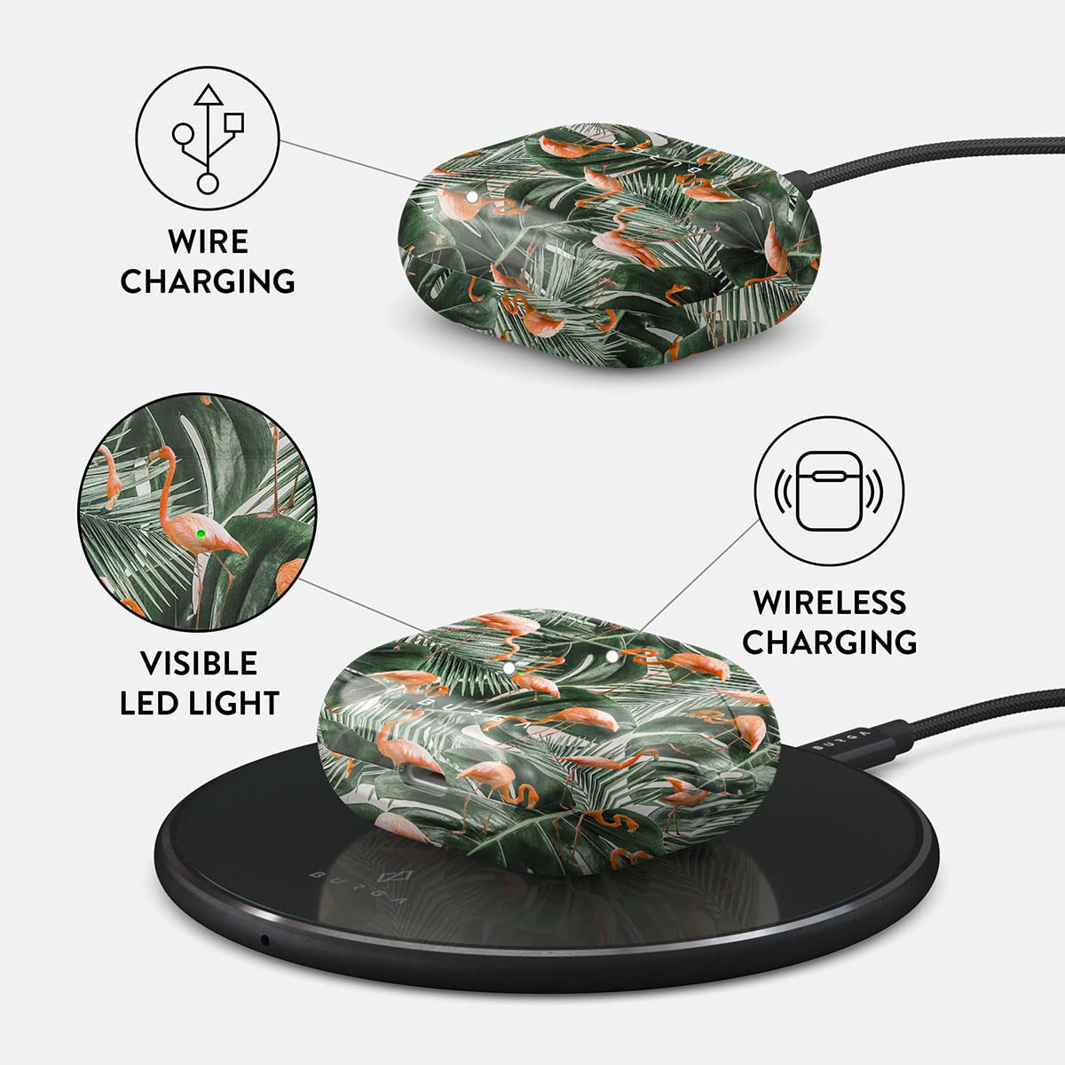 Amazon | Burga Airpod ハードケース Apple Airpods 3対応 充電