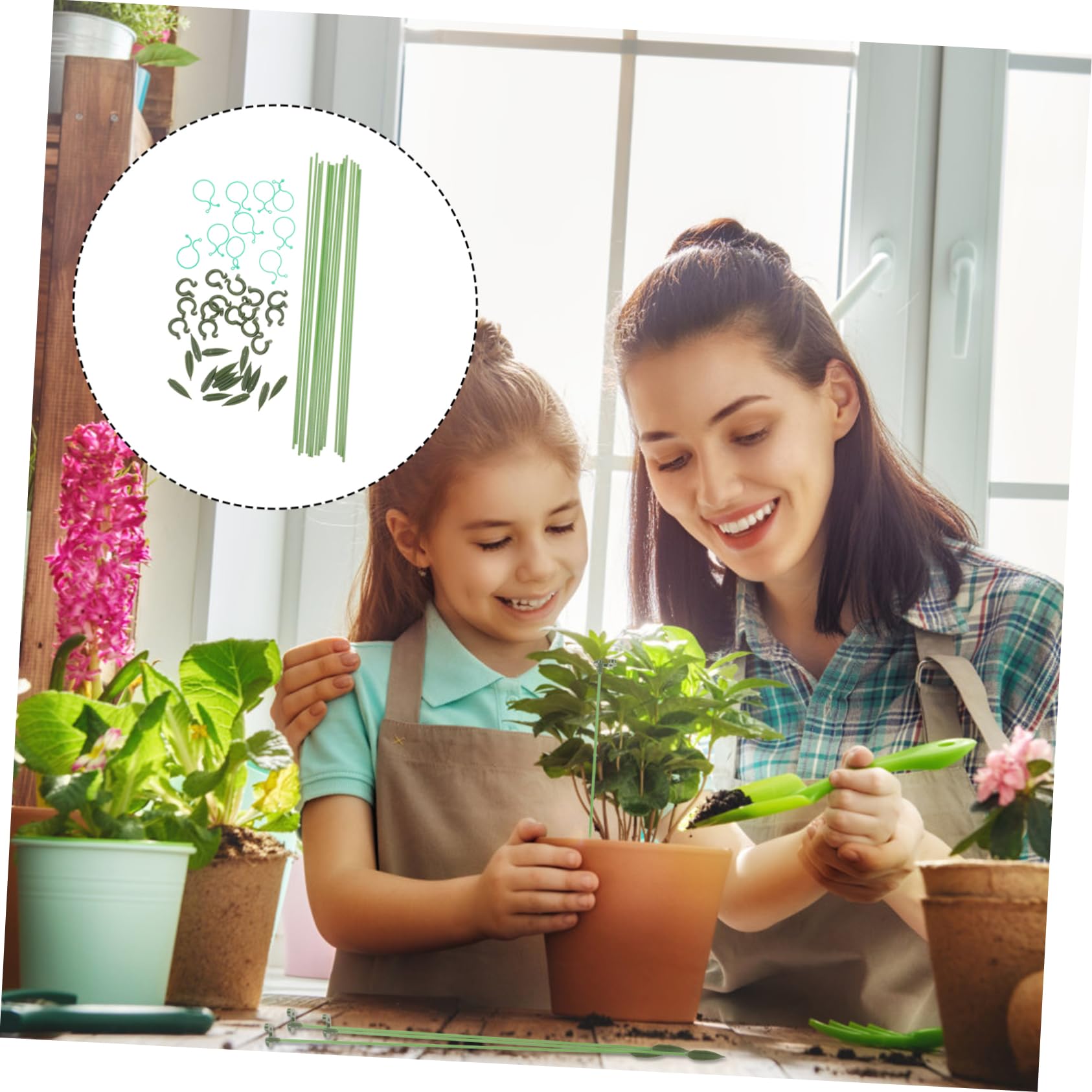 Toyvian 3 Sätze Pflanzenstützrahmen Pflanzenkäfige Topfpflanzen Eingetopft Stützring Für Pflanzenkäfig Pflanzenunterstützungseinsätze Pflanzenklammern Für Kletterpflanzen Klar Grün Plastik
