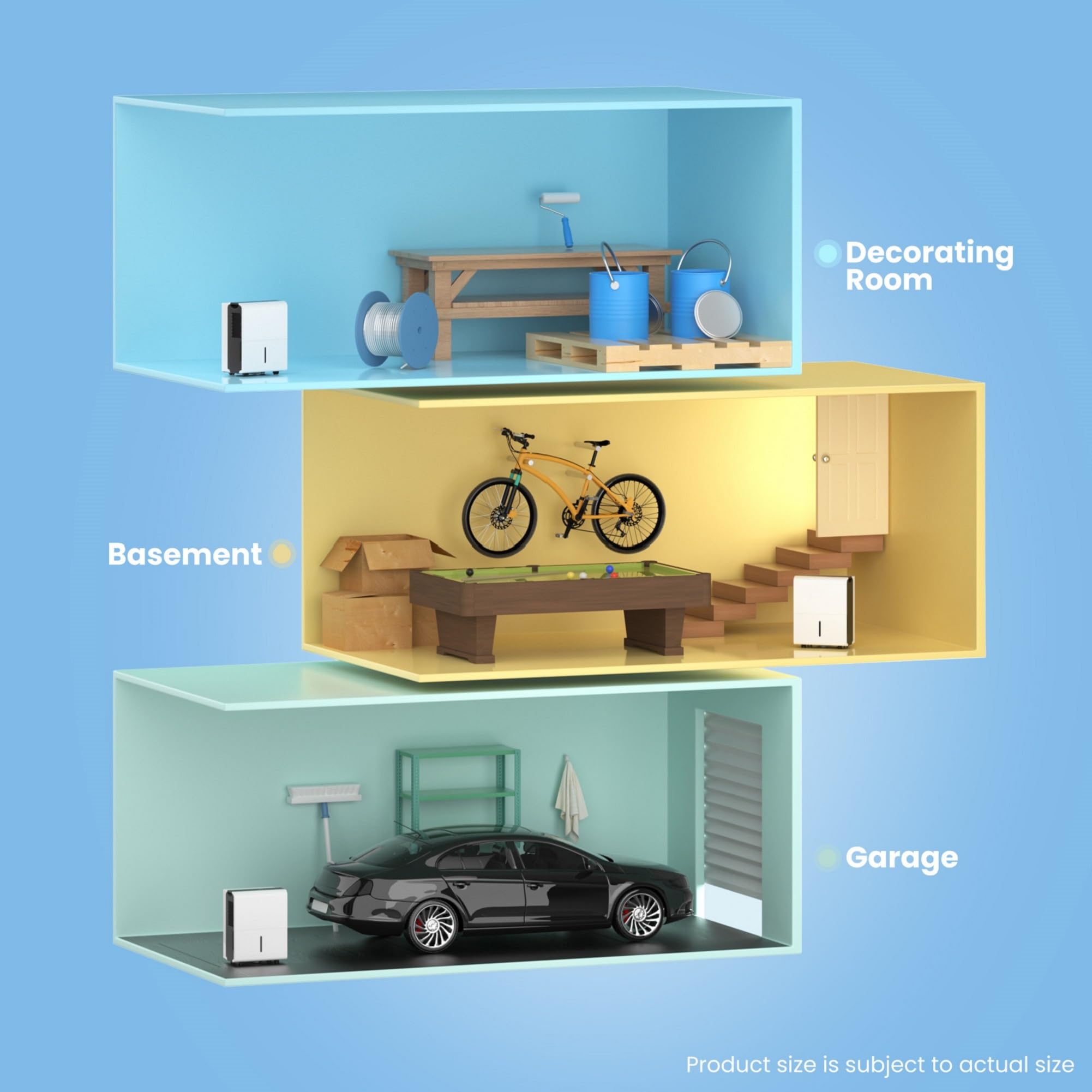 Comfee Luftentfeuchter, 30 L/24 H, Raumgröße ca. 180 M³, 80 M², Intelligenter Entfeuchtermodus, für Wohnung, Bad und Keller, 24 H Timer, Wassertank 3 L, Weiß, MDDP-30DEN7