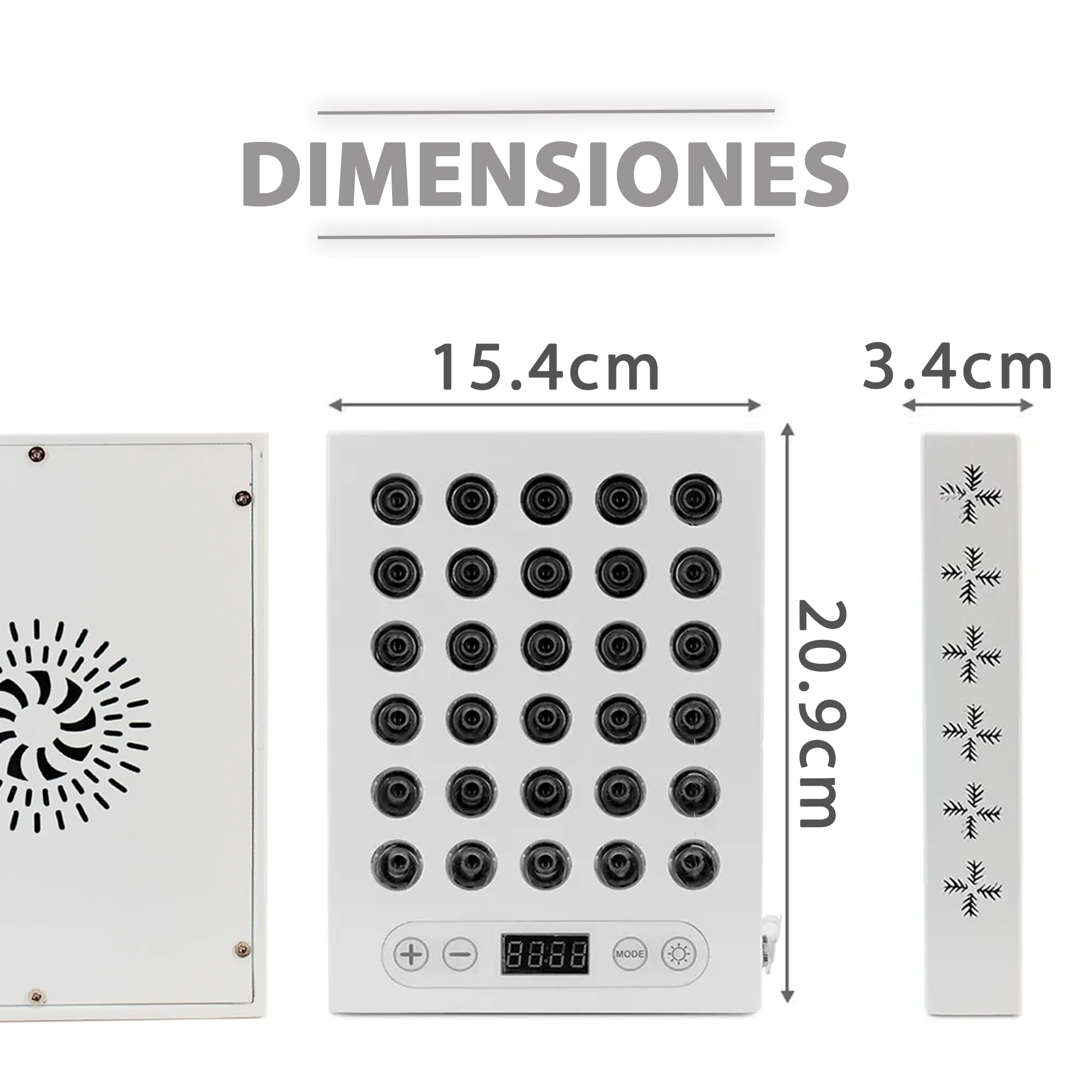 Panel Luz Roja e Infrarroja Cuerpo y Rostro (NIR 660nm/850nm) Lámpara luz roja terapia. Rejuvenecimiento piel, ritmos circadianos, musculatura y articulaciones.