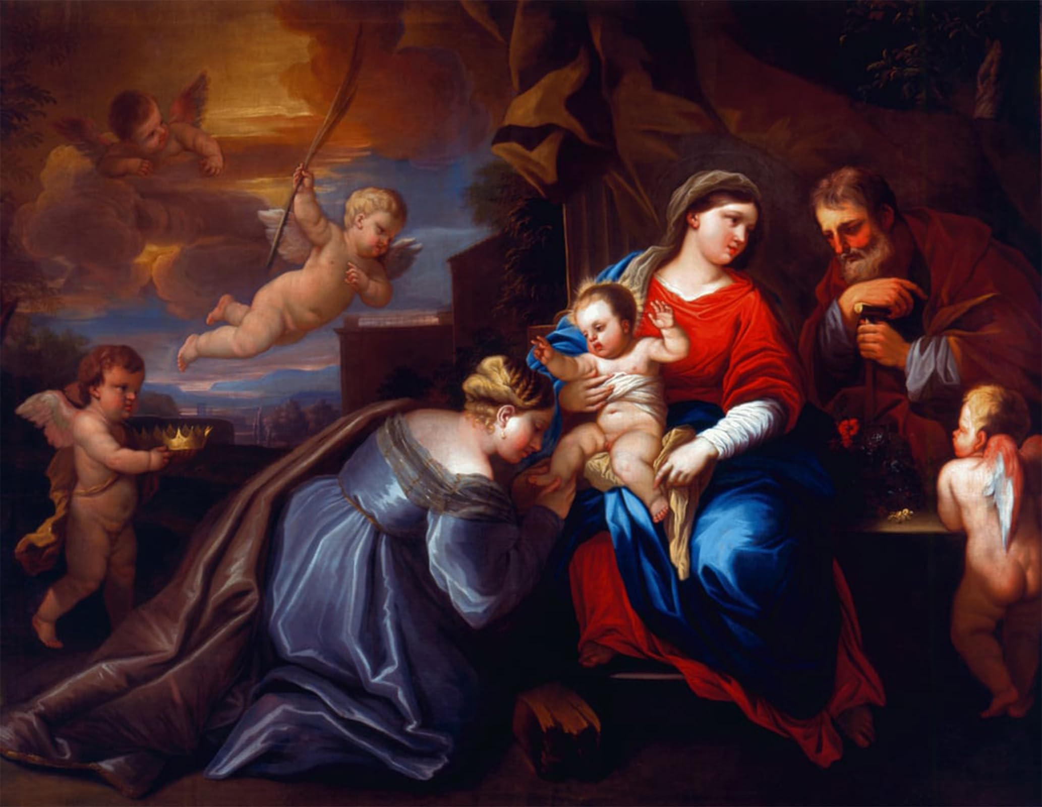 POSTERIIk Famous Print Pop Art Wall Art Graffiti the Mystic Marriage of St Catherine in a Composition by Peter Paul Rubens Art Prints for Home Decor 60x90cm