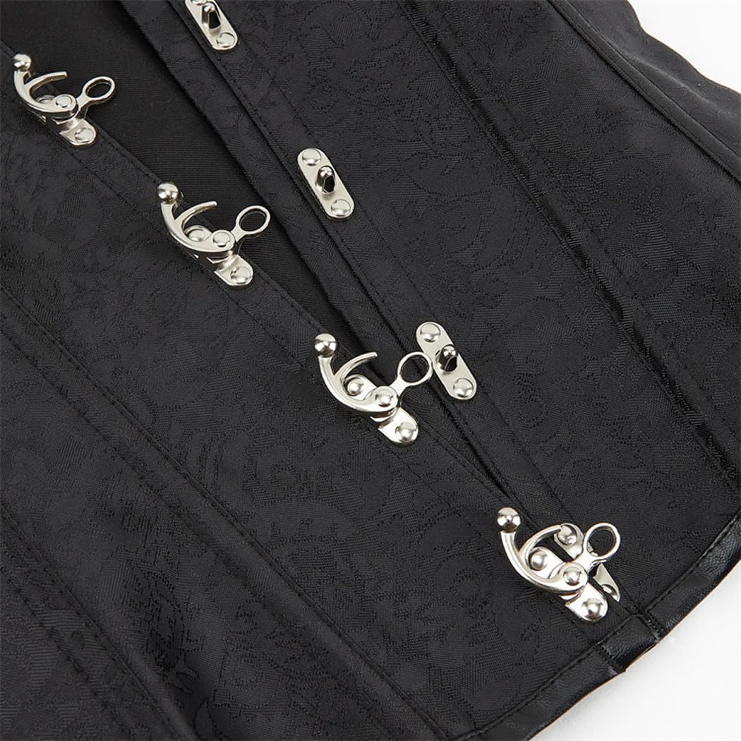 DISSA Corset Overbust Manches Bouffantes et Boucles Avant femme,EU 32-42