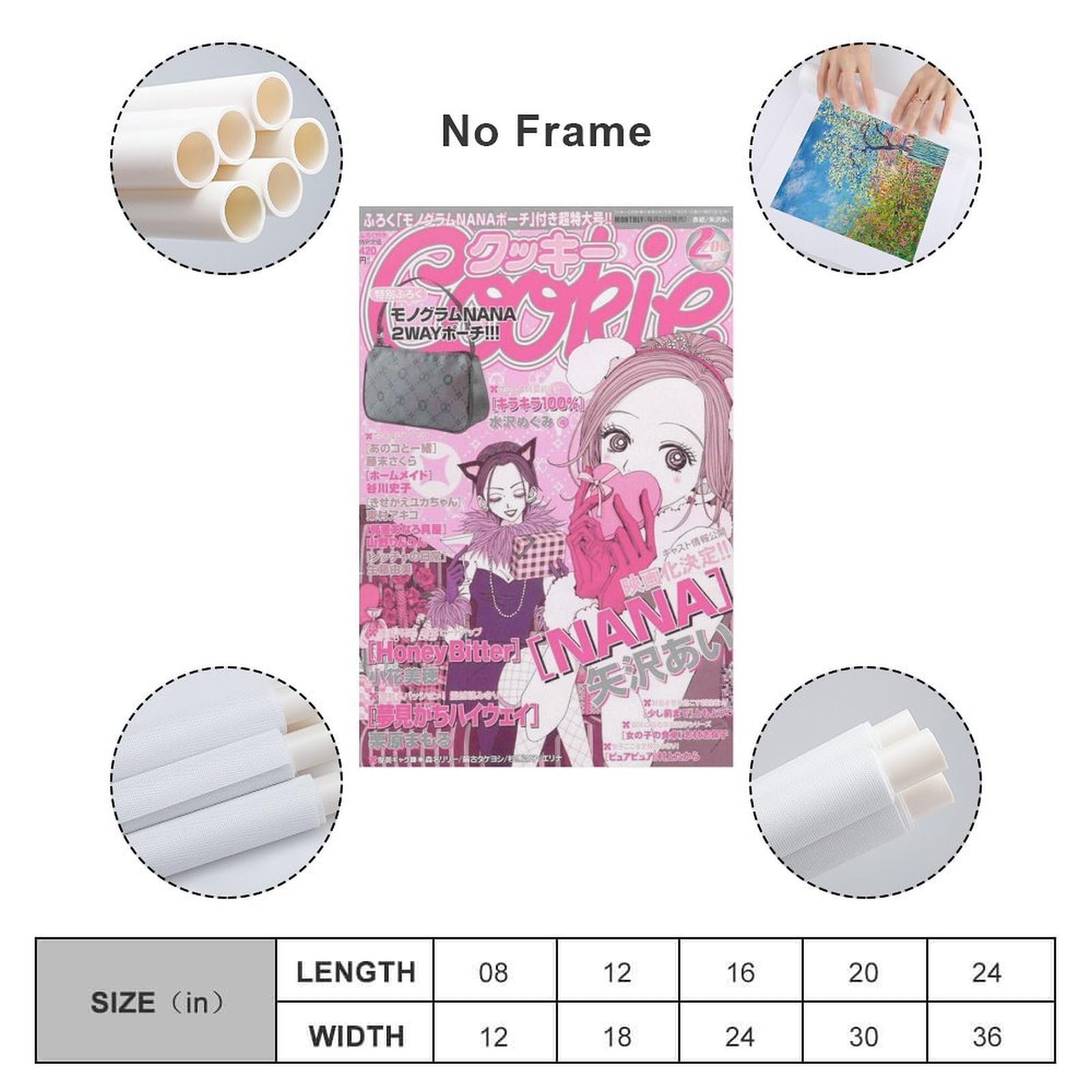 Amazon.com: TVLV Vintage Nana Anime Poster 28 Art Poster Canvas