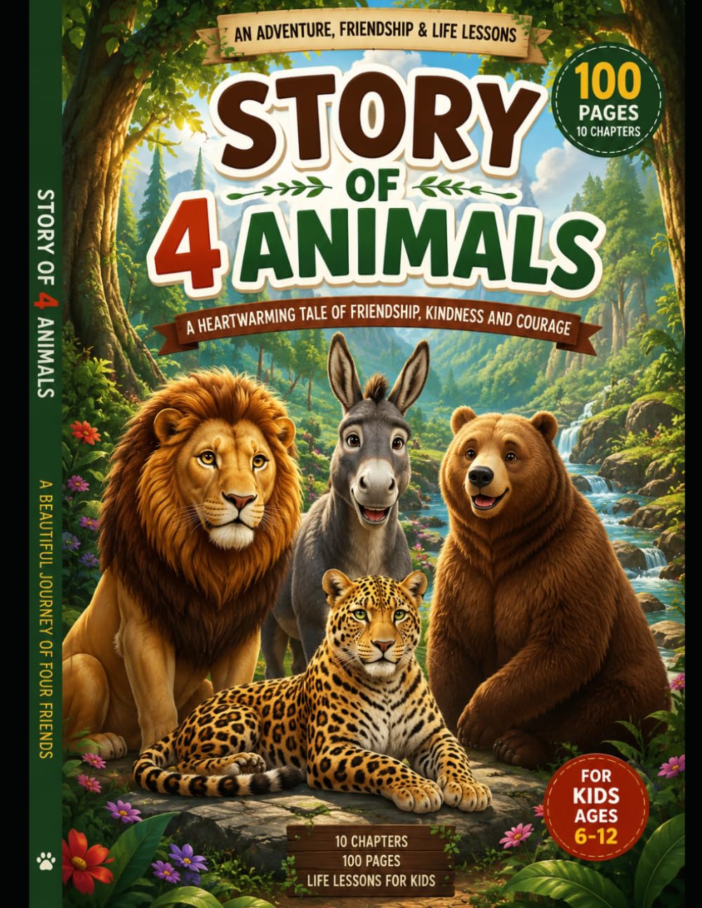 Story of 4 Animals: A Heartwarming Tale of Friendship, Kindness and Courage