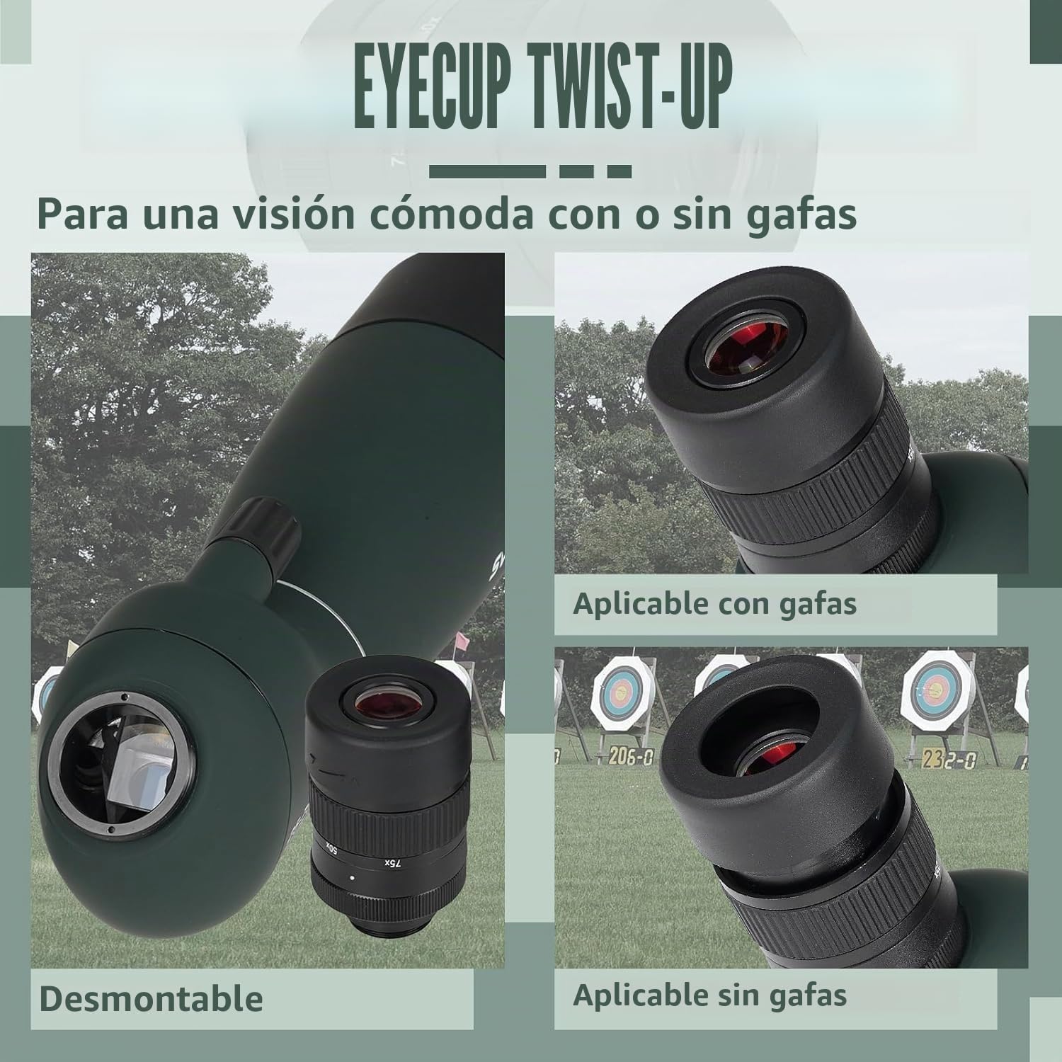 Svbony SV28PLUS Telescopio Terrestre 25-75x70 mm BAK4 FMC Visores Controlador Inalámbrico