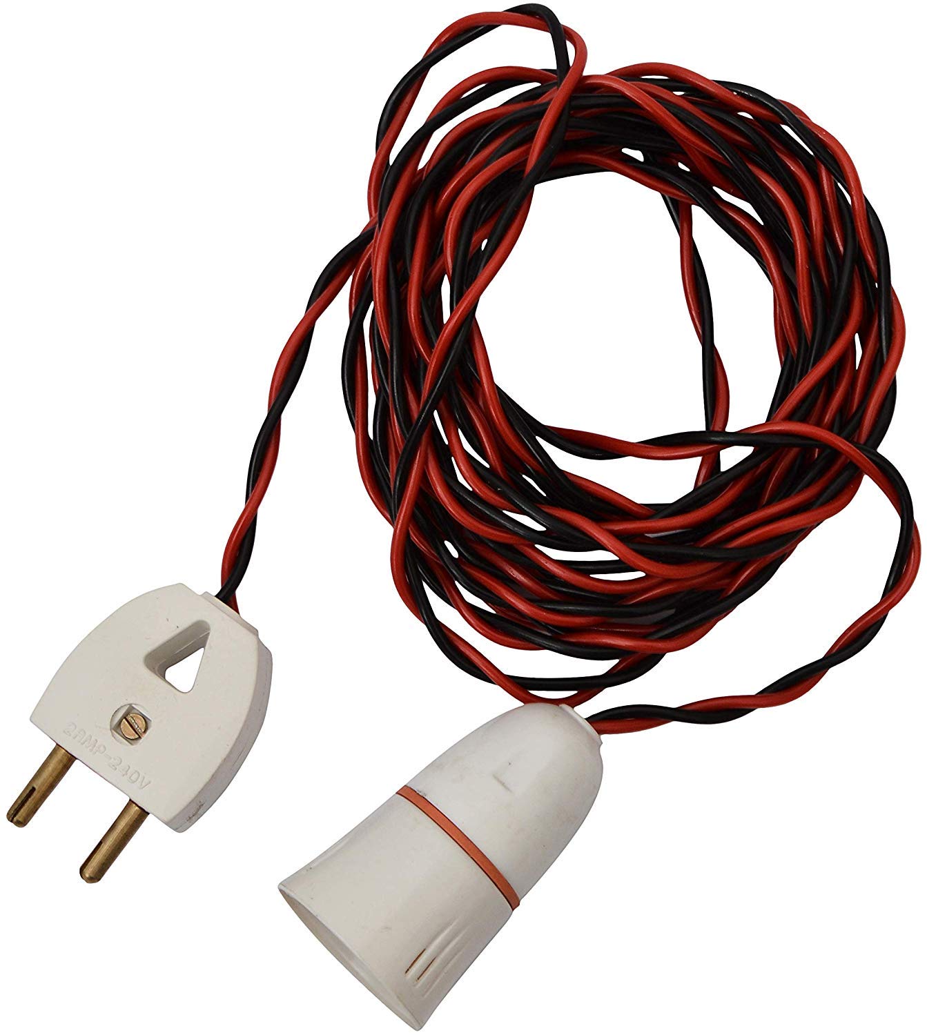 Bulb Holder with Flexible Wire and 2 Pin Plug (4 Meter Wire)-image-45