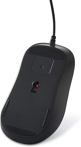 Miniatura 5 de Verbatim Ratón óptico silencioso con cable USB, mouse de clic silencioso y silencioso con cable para computadora para Mac y PC, color negro