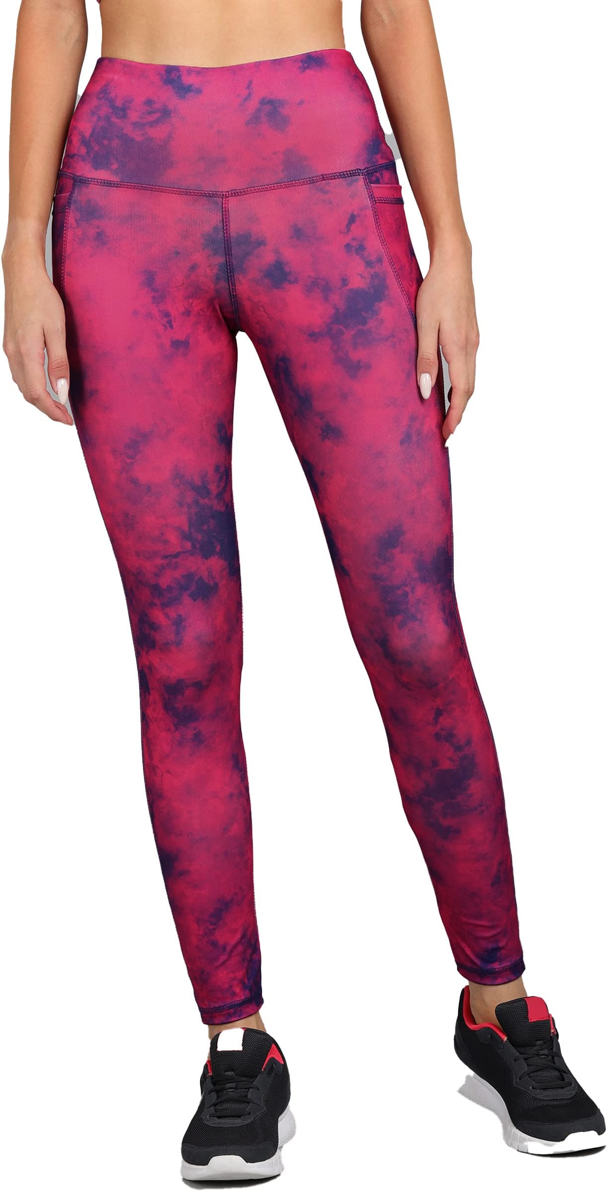 Premium High Waist Stretchable Gym Tights Leggings with Pockets Gym wear/Active Wear Tights Yoga Pants Zumba/Dance Womens Workout Tights Gym Tight Black Camouflage