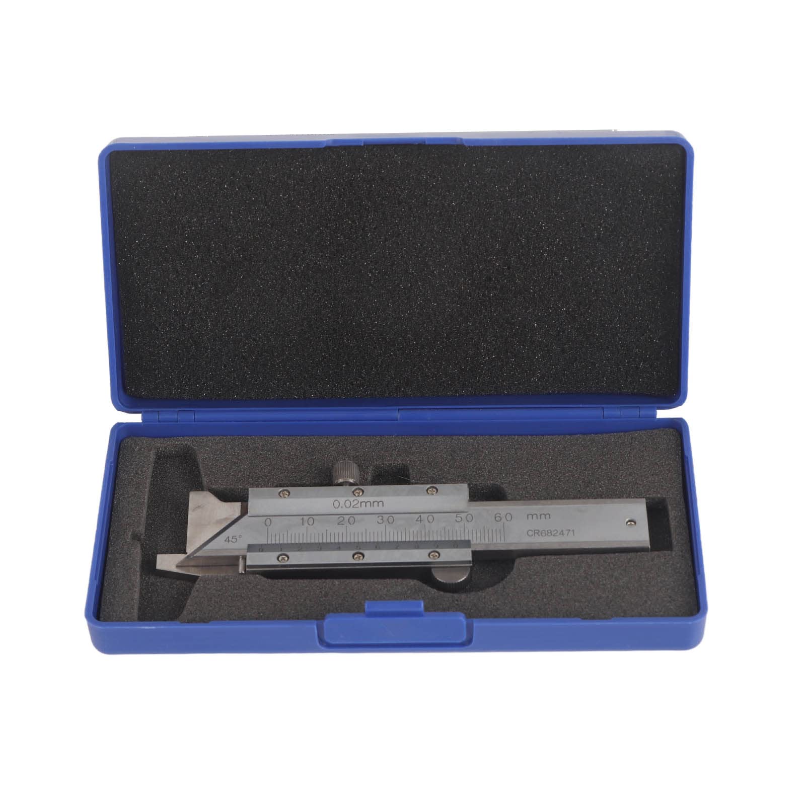 YWBL-WH Regla de Calibre de Chaflán Calibrador de Acero Inoxidable Herramienta de Lectura Mecánica de 0-50 Mm para Medición del Tamaño de Chaflán en Fabricación Mecánica Procesamiento de Vidrio