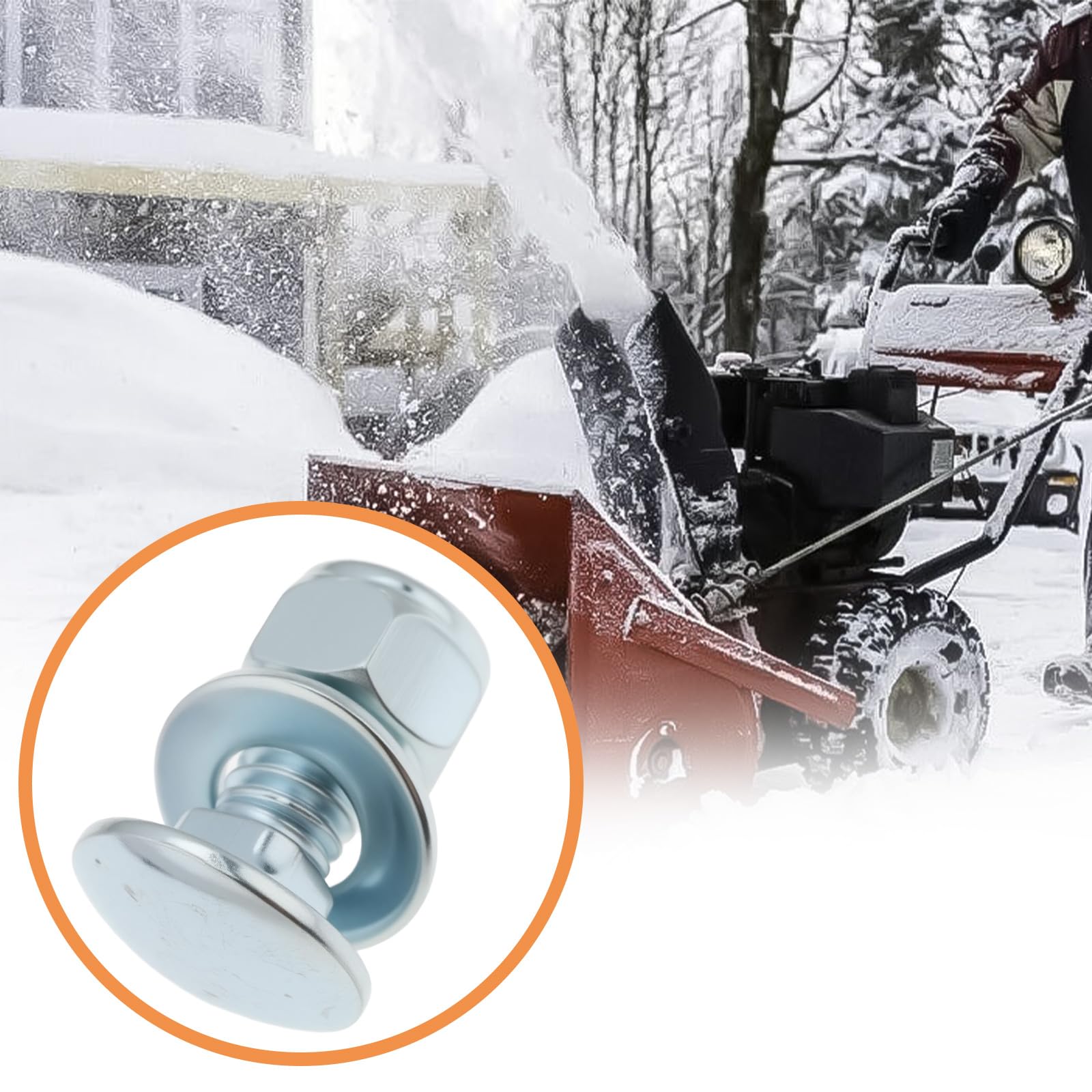 Briny River 20 Set 5/16-18 * 5/8" Snow Blower Carriage Bolts Nuts 784-5581A Compatible with MTD Shave Plate Scraper Bar - Image 4