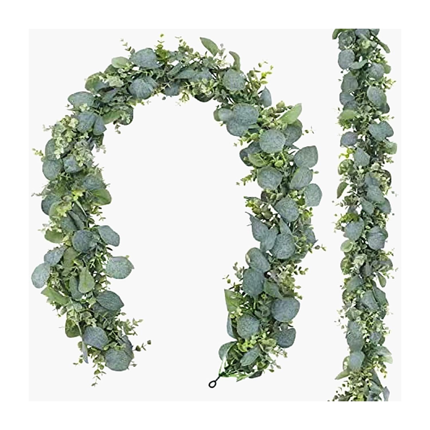 Dxcaicc Girlanden Für Die Dekoration, Eukalyptus-Girlande Für Den Tisch, Kunststoff Künstliche Eukalyptuspflanzen Dekor Für Innenwände, Hochzeiten,6 Pack