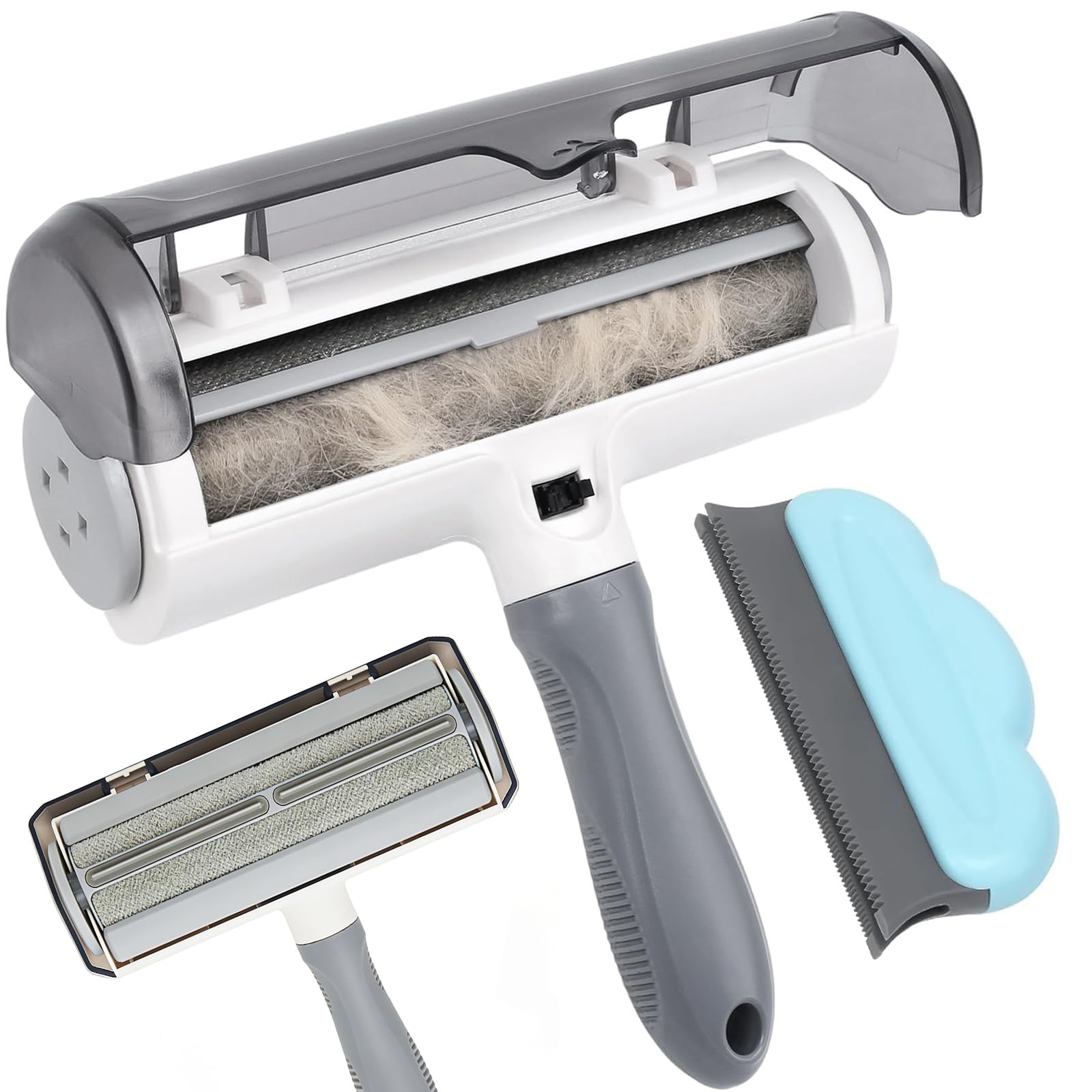 COEWUR Pet Hair Remover Roller for Clothes, Dog Cat Hair Remover Brush, Reusable Lint Roller with Visable Window, Fur Removal Tool for Clothes Carpet, Rugs, Stairs, Sofa — image 1