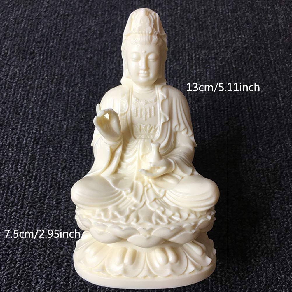 Amazon｜観音菩薩が蓮華座に座る観音菩薩仏像を瞑想する仏像仏を