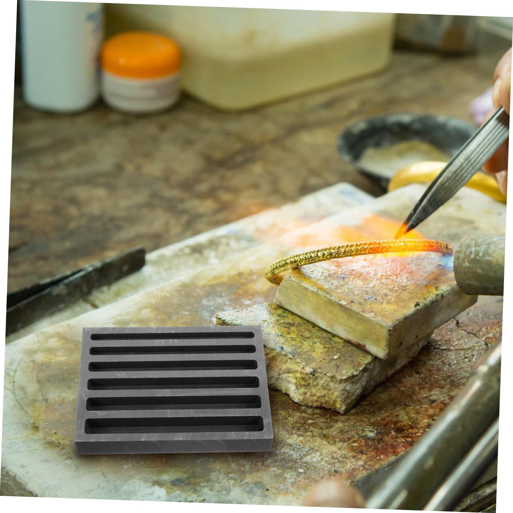 Graphit Gussform für Barren, Kleine Metallschmelze, Stabile Ausführung