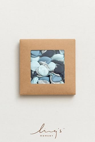 Miniatura 6 de Ling's moment - Pétalos de rosa de seda, color burdeos, azul marino, pétalos de flores para bodas, flores, niñas, centros de mesa, caminos de