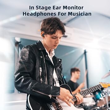 KBEAR KS1 Earphones in Ear Monitor Super Bass Wired Earbuds, Crystal Clear Sound IEM Headphones, High Resolution Noise Canceling Ear Monitors Headphone for Singers Musician Audifonos Auriculares