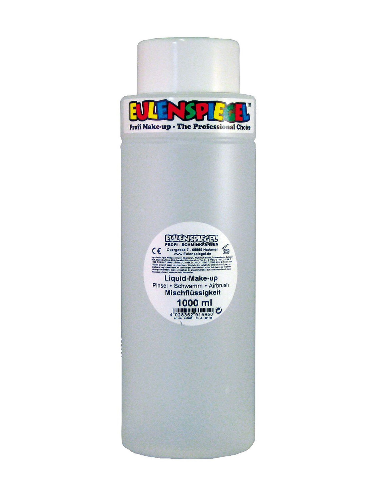 Eulenspiegel - płyn do mieszania makijażu płynnego, 1000 ml | Do mieszania makijażu w płynie i farb do makijażu