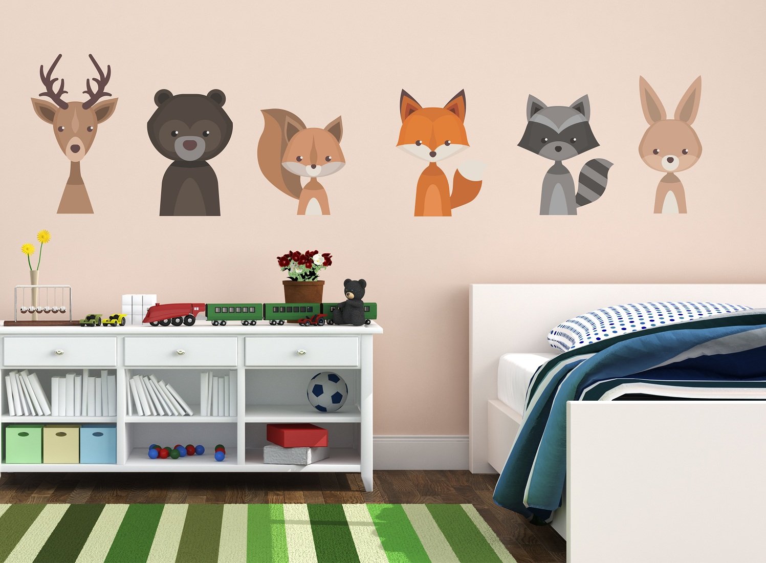 Buy Wallstick Funny Animals wallstickers (Vinyl 170 cm x 40 cm