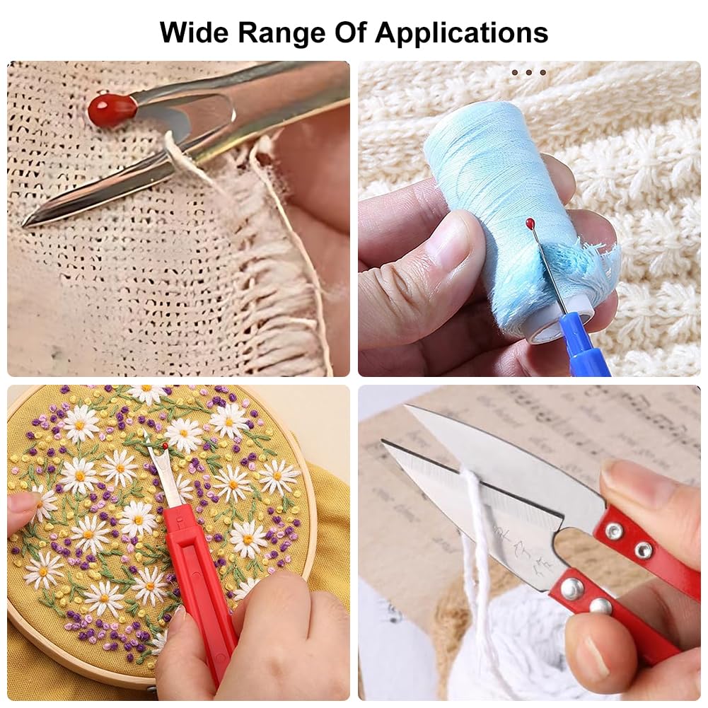 Kit 7 Pezzi Per Cucito - Taglia-asole, Strappacuciture E Forbici Professionali Per Sarti - Foto 11