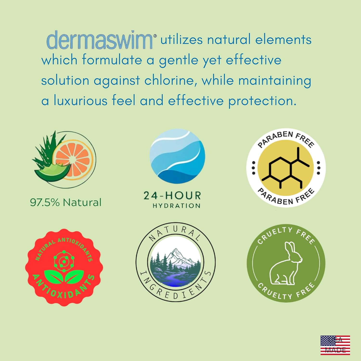 Pre-Swim Lotion for Chlorine Protection – 8 fl oz | 97.5% Natural & Paraben-Free | Vitamin-Enriched with Aloe & Green Tea | Shields & Moisturizes Skin Before Swimming in Pools or Hot Tubs - Image 6