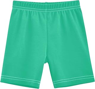 Pantalones cortos de ciclismo para niña, de algodón, para bailar, color azul cian