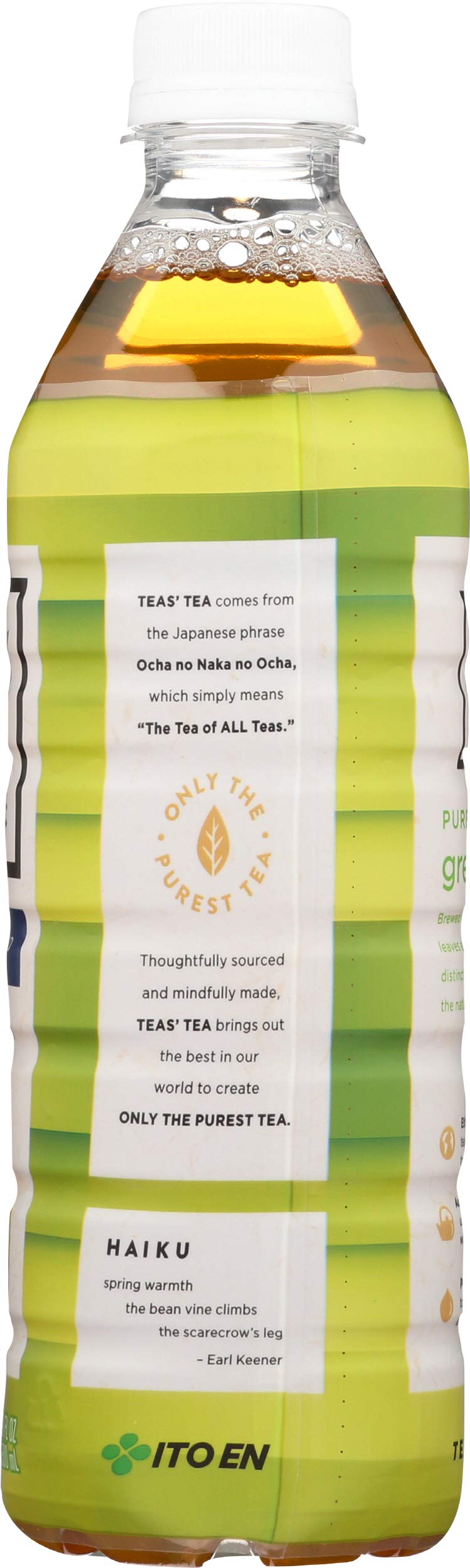 Teas' Tea, Tea Pure Green Organic, 16.9 Fl Oz