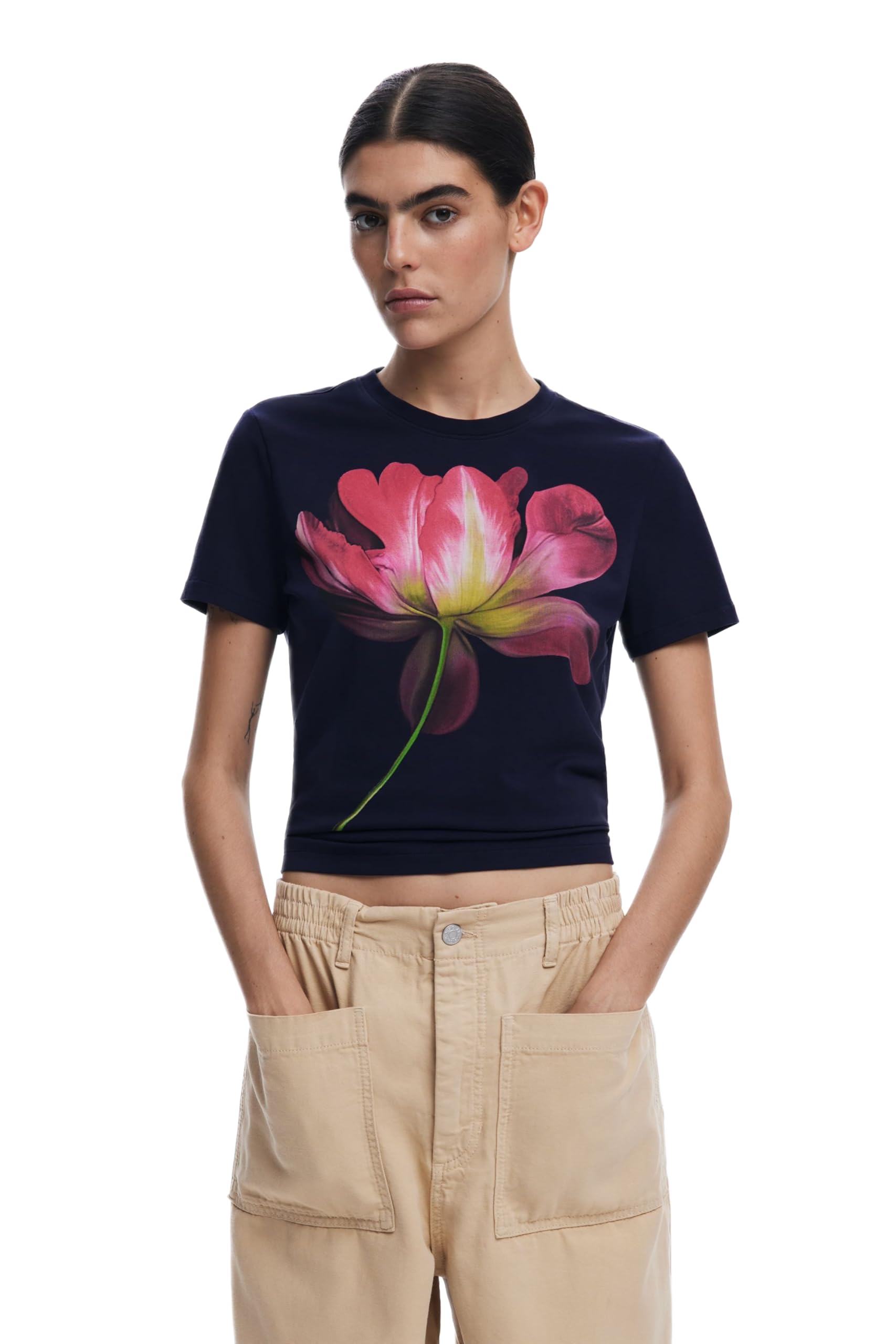 Desigual TS_Plata, 5000 Navy, S