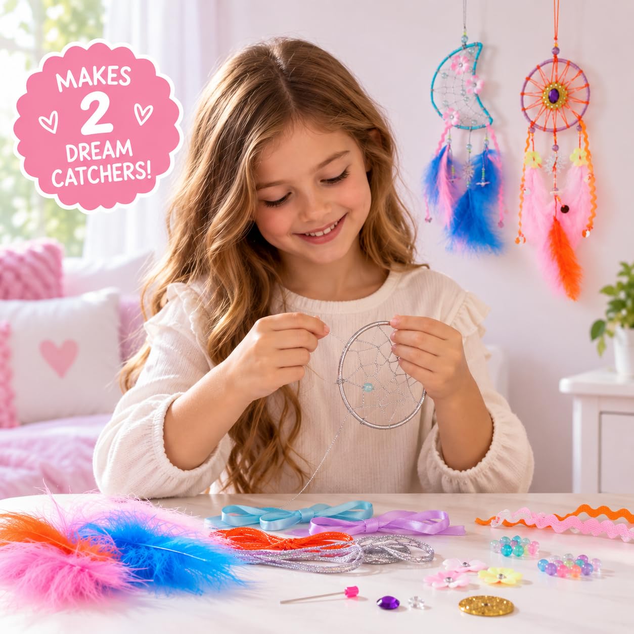 Amazon.com: Dreamcatcher Kit, Makes 2 Dream Catchers, Craft Kit