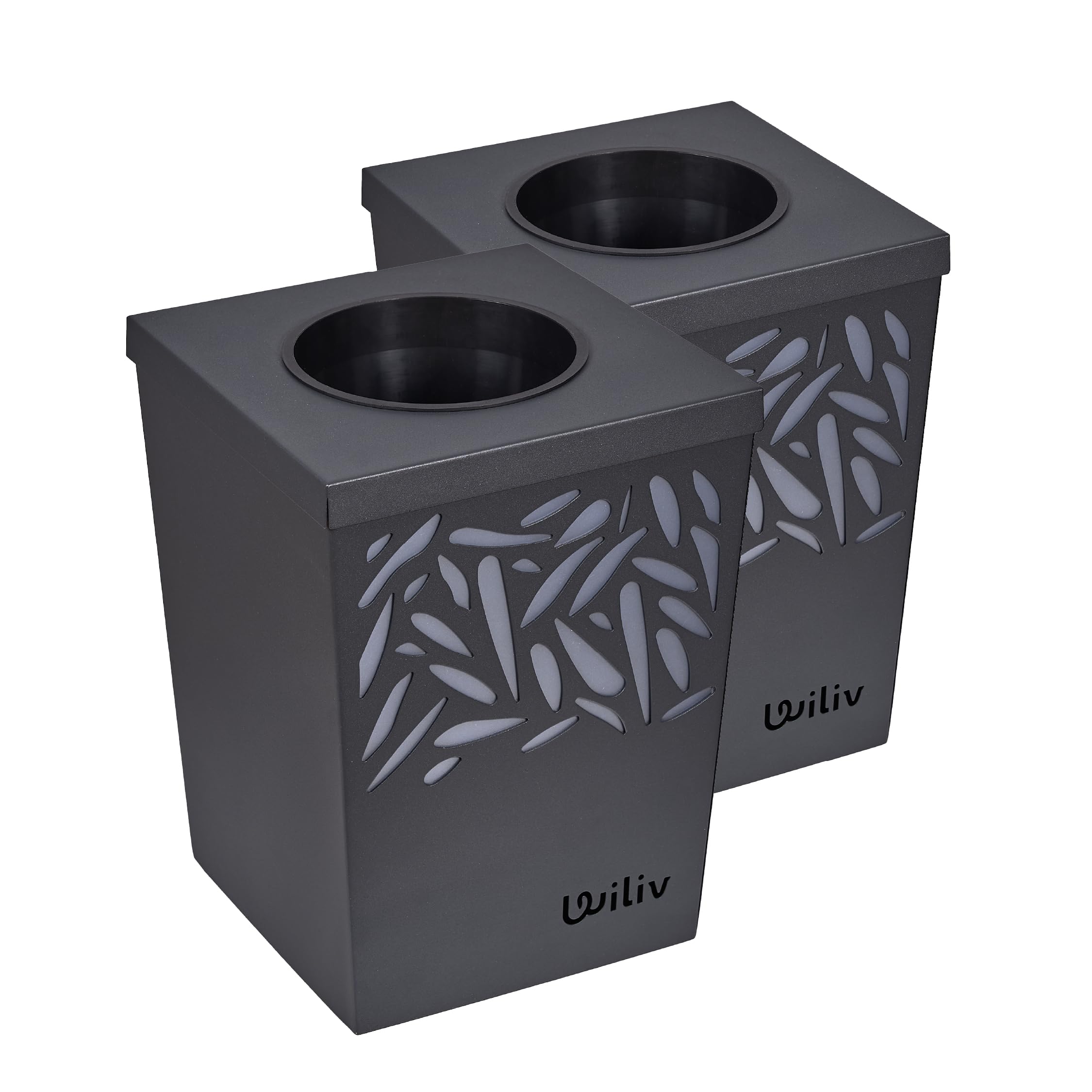 Wiliv x Home Defense Piège à Moustiques & Moustiques Tigres Anti-Ponte - Lot de 2 Pièges Extérieurs - Technologie par Biomimétisme - Idéal Balcon, Terrasse & Petits Espaces