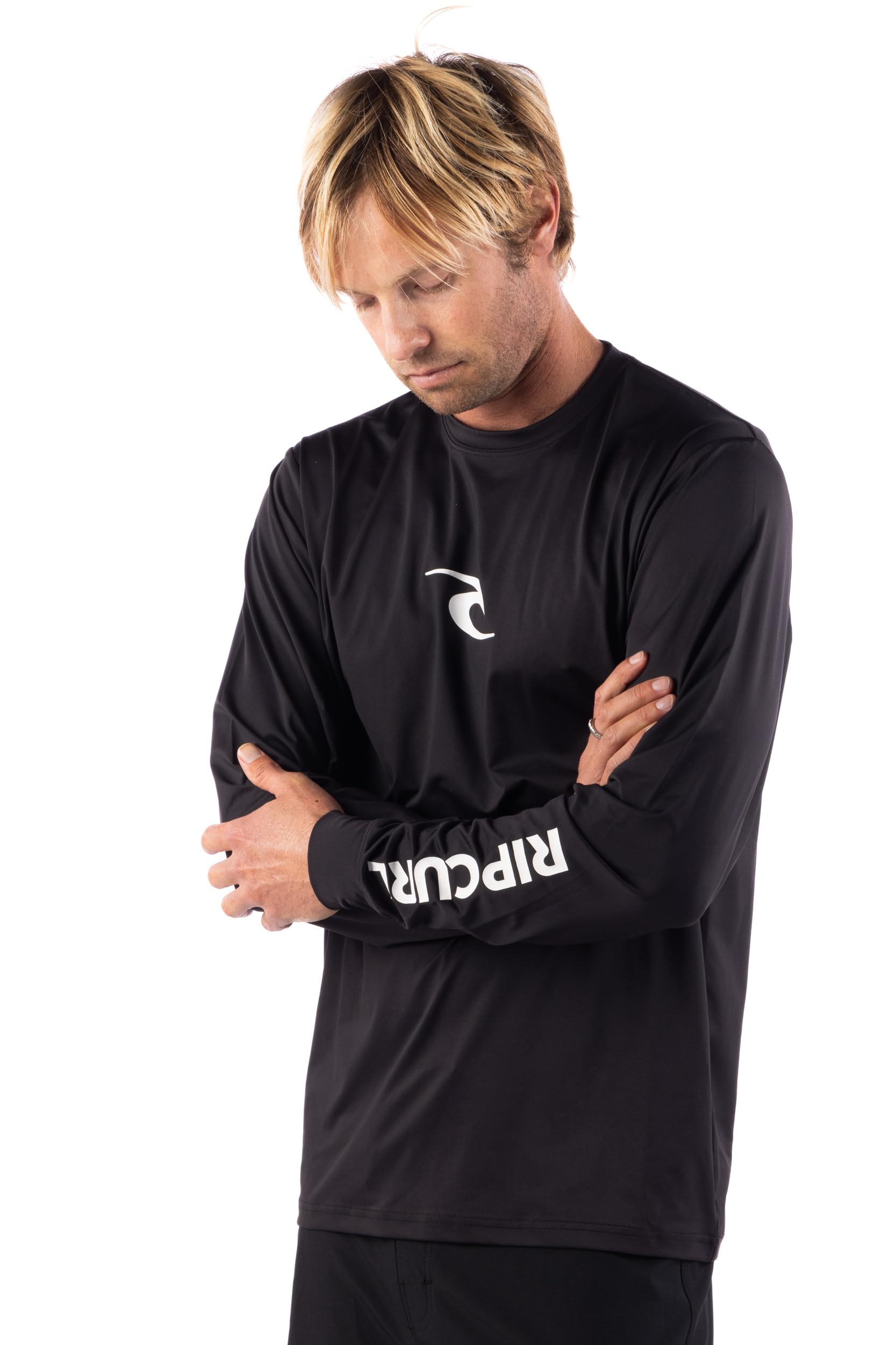 Langärmeliger Rashguard – UPF 50+ Sonnenschutz, Surf-Shirt, lockere Passform